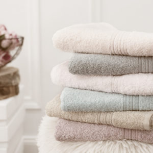 towels on tidy bathroom counter example declutter your bathroom