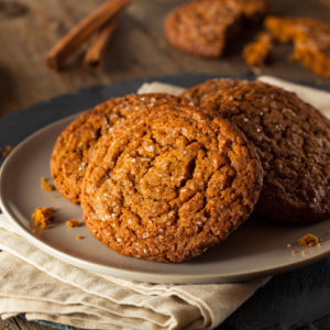 Triple ginger chocolate cookies for healthy dessert