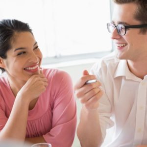 Friends laughing