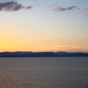 Sunset over the Kineret in Israel