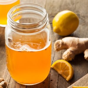 Ginger honey kombucha