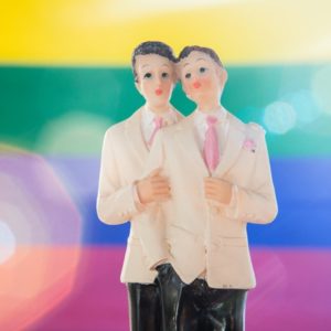 gay marriage cake topper