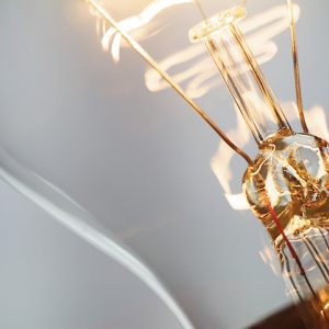 A lightbulb shows the power of being connected to a higher power