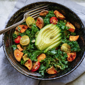 Kale avocado salad