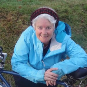 Marianne Rudd with bike spirituality and cycling