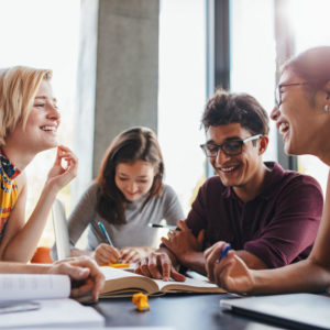 Group of people smiling