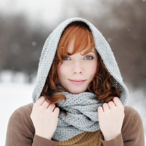 Woman in winter