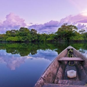 Amazon River, illustrating a story on healthy aging secrets from the Amazon's Tsimane people.