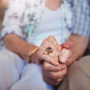 couple holding hands