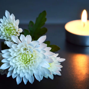 Flower and candle