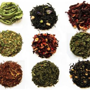 image of nine loose leaf teas