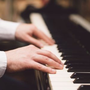 Man playing piano