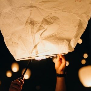 floating paper lanterns for mystical phoenix