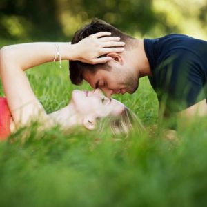 lovers in grass