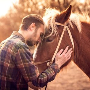 Man with horse