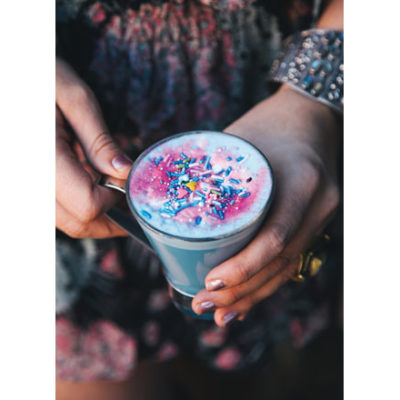 Amethyst Dusted Geode Latte