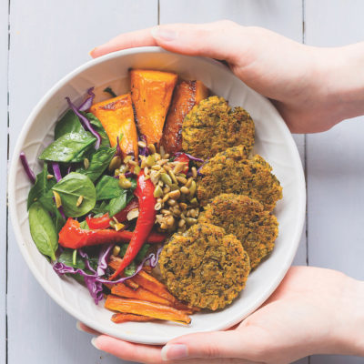 Crunchy falafel bowl