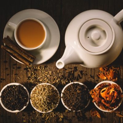 Indian tea with spices