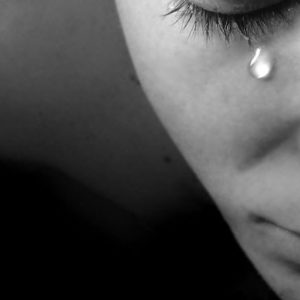 woman crying