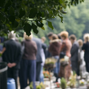 Family gathered at a wedding or funeral.