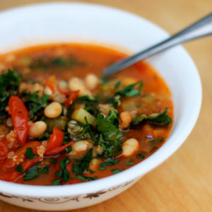 Tomato and White Bean Soup with Quinoa: Good Food, Spirituality & Health