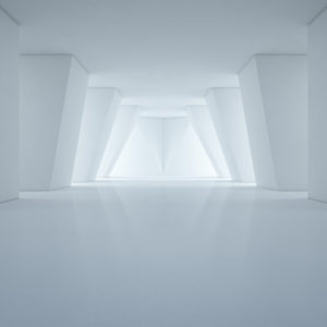 Abstract white room