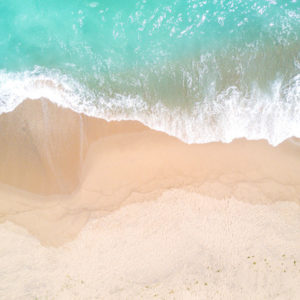 aerial view of beach