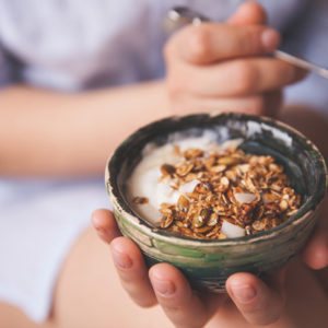 bowl of granola