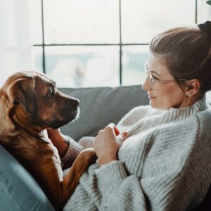 woman and her dog spirituality and dogs