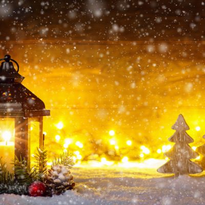 Holiday lantern shows spirituality and Christmas