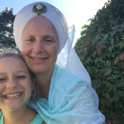 Snatam Kaur and child