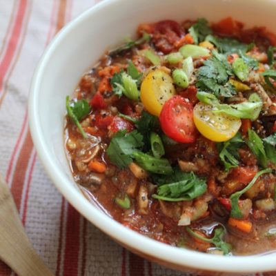 Raw vegan chili