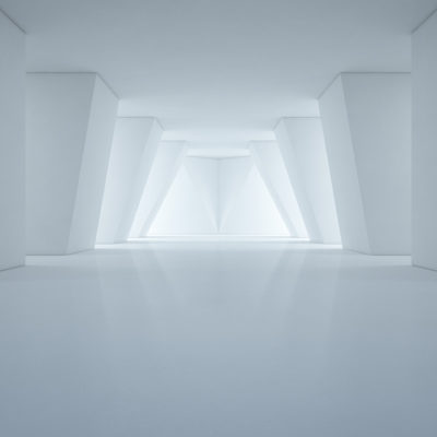 Abstract white room