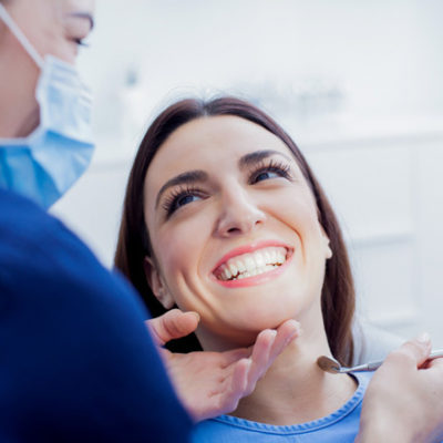 woman at the dentist