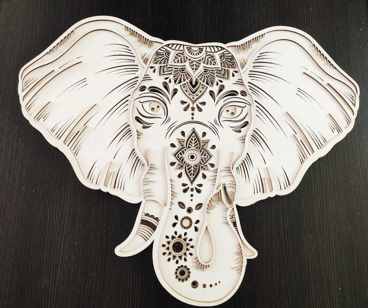 Elephant Wall Art by Christina Samaroo