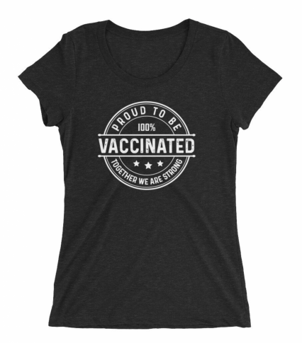 Together We Are Strong "Vaccinated" t-shirt