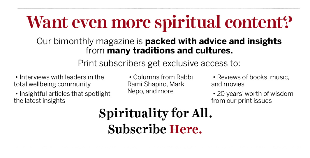 Subscription Offering for Spirituality & Health Magazine