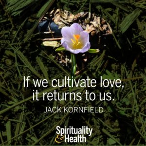 If we cultivate love it returns to us