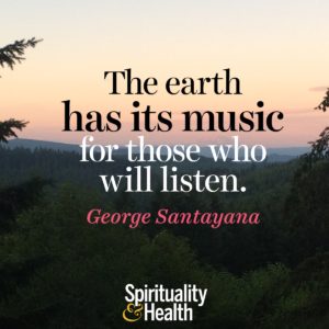 The earth has its music for those who will listen