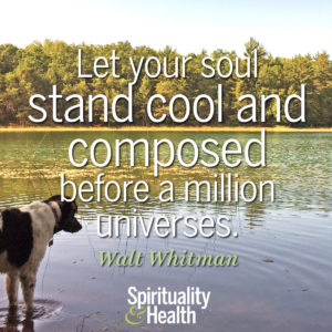 Let your soul stand cool and composed before a million universes