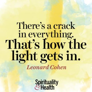 Leonard Cohen on the beauty and importance of flaws - Theres a crack in everything Thats how the light gets in