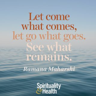 Ramana Maharshi on what always is - Let come what comes let go what goes See what remains