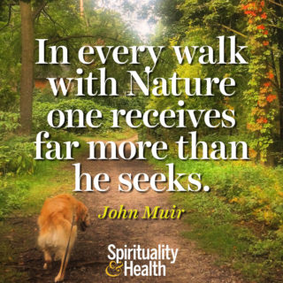 John Muir on nature's lessons - In every walk with Nature one receives far more than he seeks. - John Muir