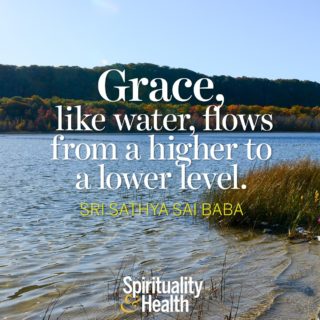 Sri Sathya Sai Baba on Grace - Grace like water flows from a higher to a lower level