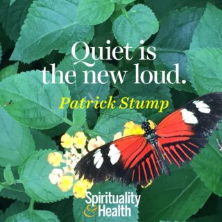 Patrick Stump on quietness - Quiet is the new loud