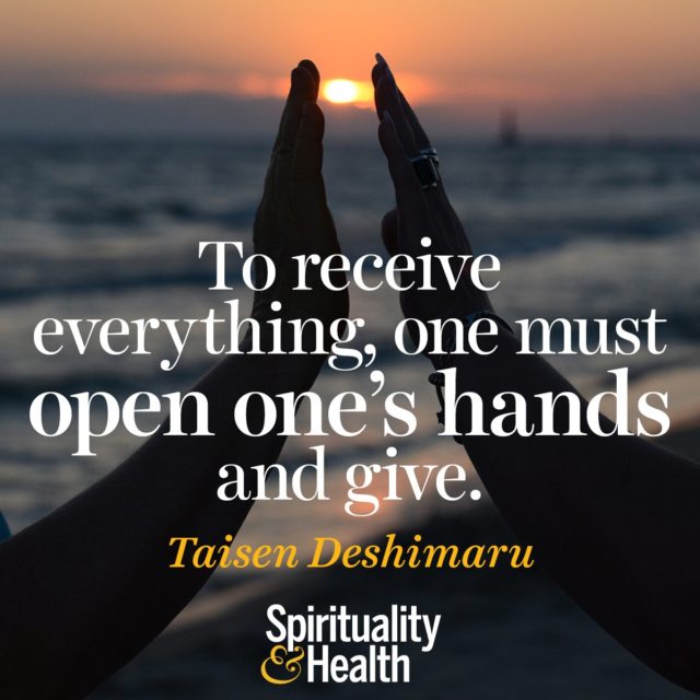 Taisen Deshimaru on selfless giving and abundance