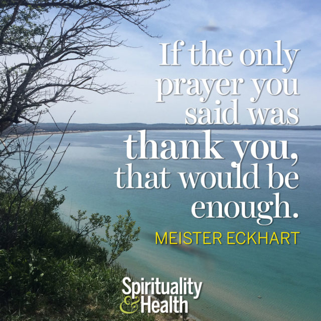 Meister Eckhart on gratitude