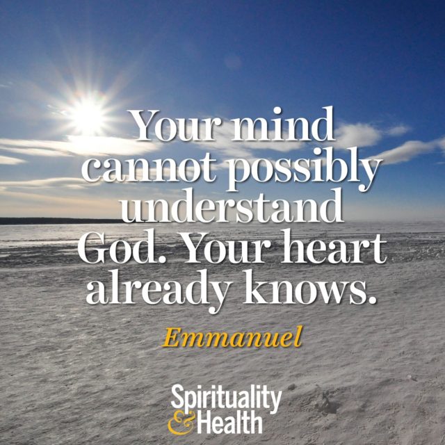 Emmanuel on understanding God.