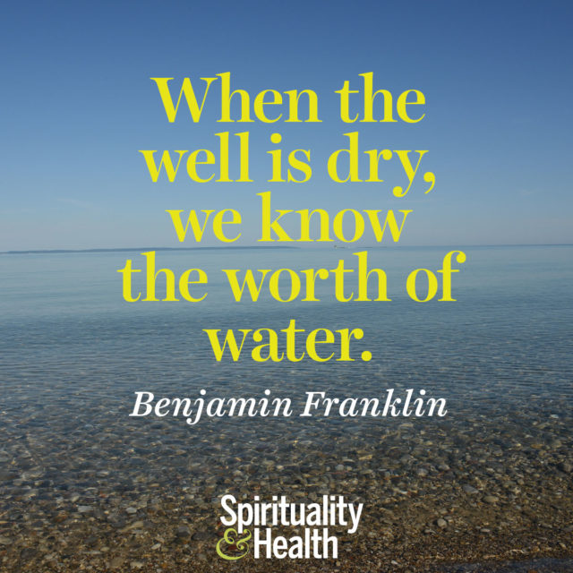 Benjamin Franklin on scarcity and worth.