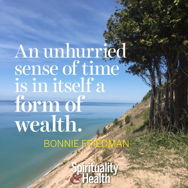 Bonnie Friedman on true riches